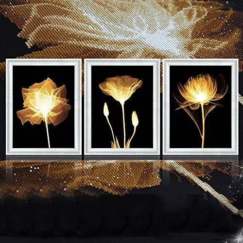  Brand: LucaSng LucaSng 5D Diamond Painting Custom Photo Painting By Numbers - 3pcs Personalised DIY Full Drill Flower Diamond Painting Set Large Pictures, 90*180cm