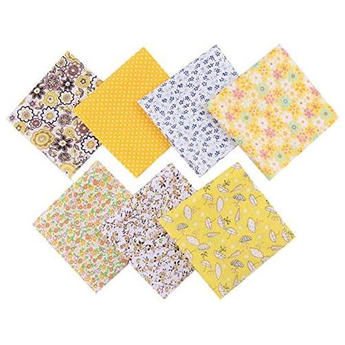  Brand: LucaSng LucaSng Cotton DIY Fabric Packages Patchwork 7 Pieces 25 x 25 cm Fabric Bundle for Patchwork, Cotton Fabric Scraps Package Fabrics for Sewing