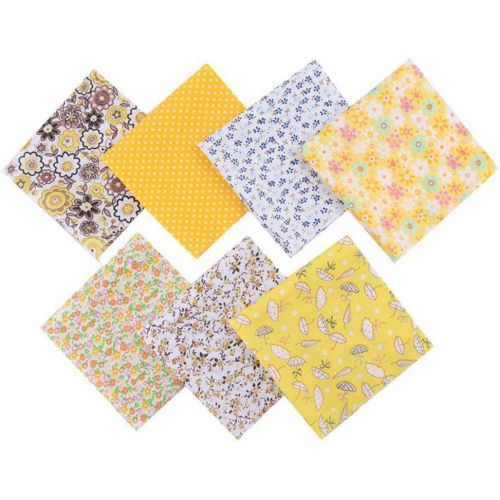  Brand: LucaSng LucaSng Cotton DIY Fabric Packages Patchwork 7 Pieces 25 x 25 cm Fabric Bundle for Patchwork, Cotton Fabric Scraps Package Fabrics for Sewing