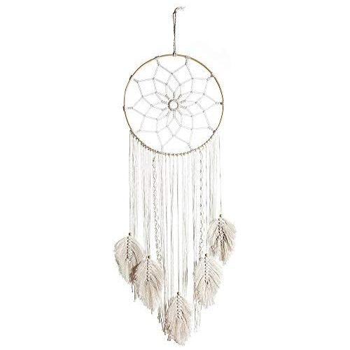  Brand: LucaSng LucaSng Dream Catcher Boho Style Tassel Macrame Wall Hanging Vintage Wedding Home Decor