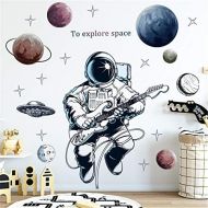 Brand: LucaSng LucaSng Wall Tattoo Childrens Room Vinyl Wallpaper Wall Sticker, Astronaut Space Planets Wall Sticker Wall Decoration for Young Nursery Nursery Nursery