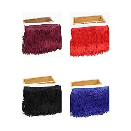  Brand: LucaSng LucaSng 10 Metres Length 15 cm Wide Tassel Silky Fringe Cut Fringe Trim Costume Tassel Trimming Garment Apparel Lace Trimming Sewing Accessories