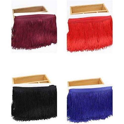  Brand: LucaSng LucaSng 10 Metres Length 15 cm Wide Tassel Silky Fringe Cut Fringe Trim Costume Tassel Trimming Garment Apparel Lace Trimming Sewing Accessories