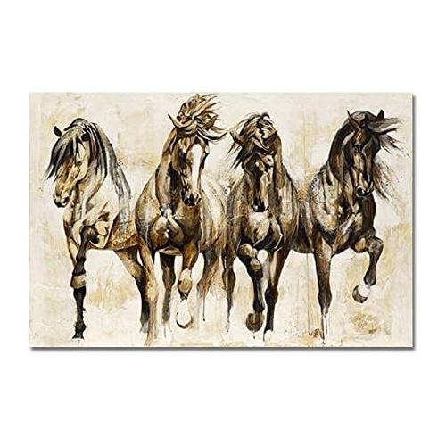  Brand: LucaSng LucaSng Retro Horse Canvas Wall Art Print Unframed Canvas Art Print for Living Room Sofa Porch Hallway, b, 20 x 30 cm