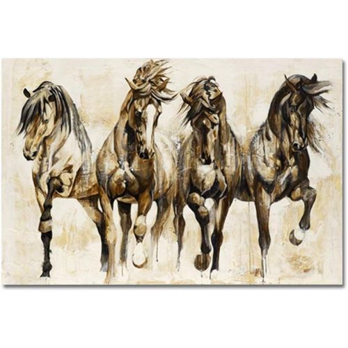  Brand: LucaSng LucaSng Retro Horse Canvas Wall Art Print Unframed Canvas Art Print for Living Room Sofa Porch Hallway, b, 20 x 30 cm