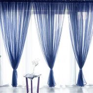 Brand: LucaSng LucaSng Curtain Scarves, Translucent Voile Curtain Curtain Decorative Curtain for Living Room Childrens Bedroom Balcony