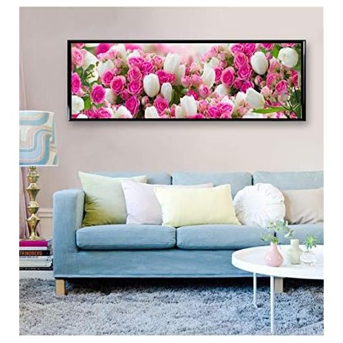  Brand: LucaSng LucaSng DIY 5D Diamond Painting Set Home Decor Flowers Full Drill Rose Diamond Painting Full Large Crystal Embroidery Pictures Art Crafts for Home Wall Decor