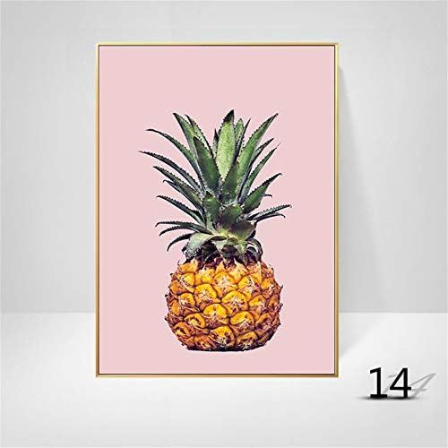  Brand: LucaSng LucaSng Design Poster Set of 3 Beach Sea Hawaii Pineapple Cactus Print Pictures Wall Art Without Frame Art Poster Decoration for Living Room, Style D, 30 x 40 cm