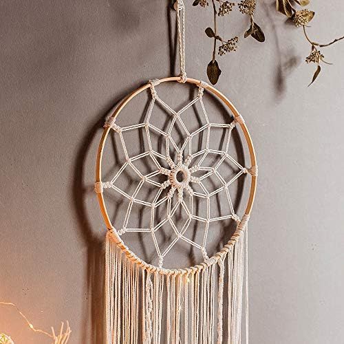  Brand: LucaSng LucaSng Macrame Dream Catcher Wall Hanging Boho Handmade Dream Catcher for Bedroom Living Room Decoration