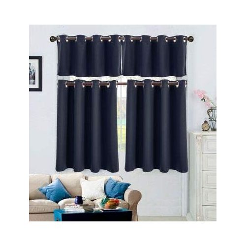  Brand: LucaSng LucaSng 1pcs Short Curtains for Small Window Curtains Opaque Thermal Curtains Bedroom Curtain Opaque Eyelet Curtain