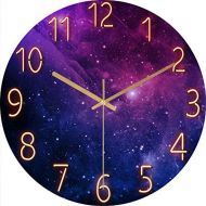 Brand: LucaSng LucaSng Wall Clock Silent 12 Inch Wall Clock without Ticking Noises Galaxy Stars Space Starry Sky Wall Clock Home Decor for Living Room Childrens Room