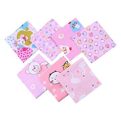  Brand: LucaSng LucaSng 7 Piece Patchwork Fabric Flower Cotton Fabric Set Fabric Package DIY Cotton Cloth Scrapes Package Fabric Packages