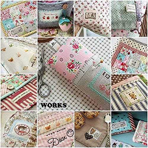  Brand: LucaSng LucaSng 7 Piece Patchwork Fabric Flower Cotton Fabric Set Fabric Package DIY Cotton Cloth Scrapes Package Fabric Packages