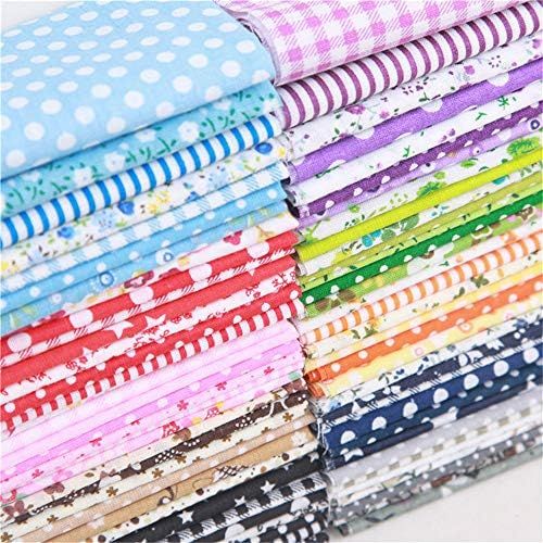  Brand: LucaSng LucaSng 7 Piece Patchwork Fabric Flower Cotton Fabric Set Fabric Package DIY Cotton Cloth Scrapes Package Fabric Packages