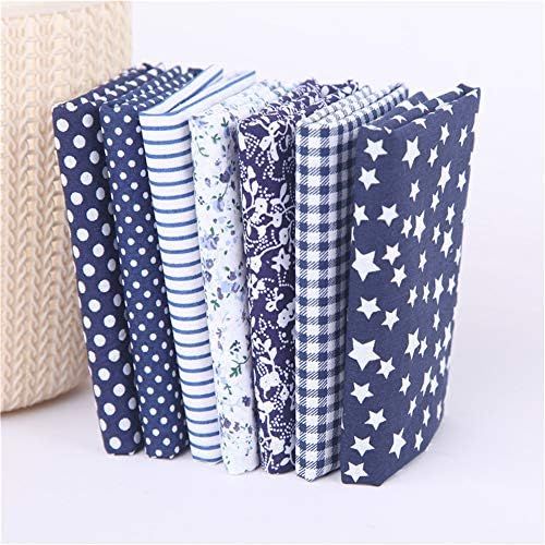  Brand: LucaSng LucaSng 7pcs Cotton Fabric Patchwork Fabrics DIY Fabric Squares Cotton Cloth Package DIY Fabric Scraps Package