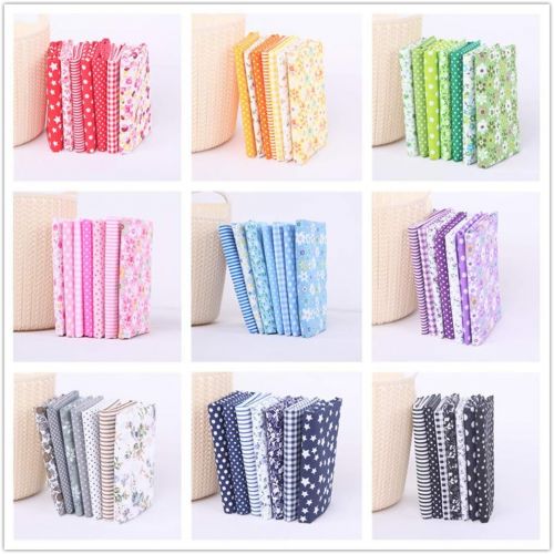  Brand: LucaSng LucaSng 7pcs Cotton Fabric Patchwork Fabrics DIY Fabric Squares Cotton Cloth Package DIY Fabric Scraps Package