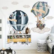 Brand: LucaSng LucaSng Hot Air Balloon Animals Wall Sticker Vinyl Wallpaper Wall Sticker Decoration for Nursery Nursery Nursery