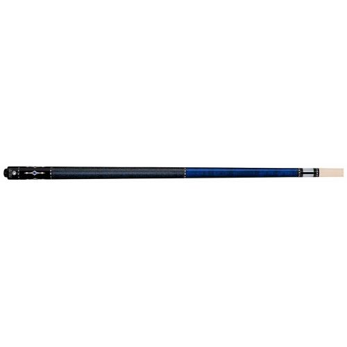  Lucasi Custom Luminous Blue Birds-Eye Pool Cue with Blue and White Diamond Inlays