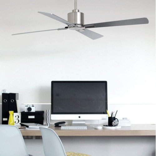  Beacon Lighting Lucci Air Airfusion Climate I DC Ceiling Fan with Remote and Wall Mount, 52, Antique Brass