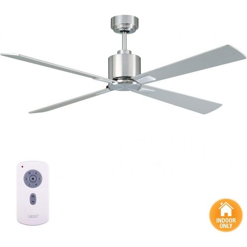  Beacon Lighting Lucci Air Airfusion Climate I DC Ceiling Fan with Remote and Wall Mount, 52, Antique Brass