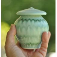 /LuciaUrns Keepsake Urn, Fields of Grass -- Treasured Memorial, Sharing Urn, Pet Urn, Honor a Loved One