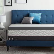 Lucid Bamboo Charcoal Therapeutic Memory Foam Mattress Topper