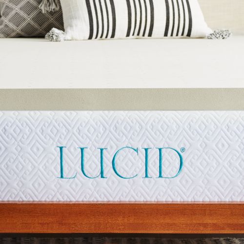  LUCID Lucid 2 Ventilated Plush Memory Foam Mattress Topper, Multiple Sizes