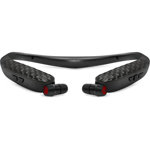  Lucid Audio AMPED HearBand and Wireless TV Streamer - Bluetooth Neckband Earbuds - Black