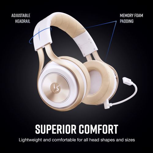  By      LucidSound LucidSound LS30 - Wireless Universal Gaming Headset (White) - PS4, Xbox One, PC, Mobile Devices