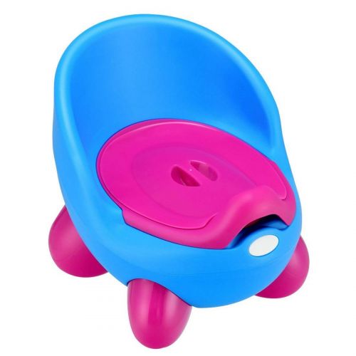  Lucidz Toilet Chair Training Toddlers Potty Splash Guard Detachable Seat Boys Girls Travel Potties Blue & Rose