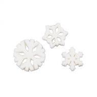 Lucks Dec-Ons Decorations Molded Sugar/Cup-Cake Topper, Snowflake Assortment, 3/4 - 1 1/4 Inch, 138 Count