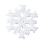 Lucks Dec-Ons Decorations Molded Sugar/Cup-Cake Topper, Snowflake, 1.5 Inch, 135 Count