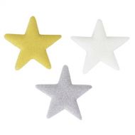 Lucks Dec-Ons Decorations Molded Sugar/Cup-Cake Topper, Shimmer Stars Assortment, 7/8 Inch, 216 Count
