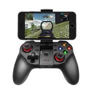 Lucky Eavon TECGAMER Mobile Game Controller, Wireless Bluetooth Gamepad Joystick Multimedia Game Controller Compatible with Android Windows PC, Perfect for The Most Games-NO Supporting iOS 13.