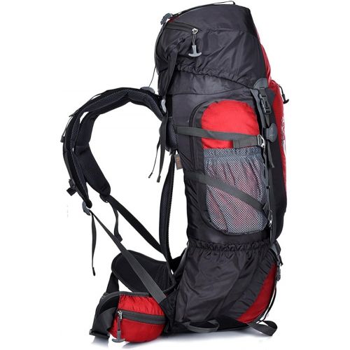  [아마존베스트]Lucky Gourd 80l Sport Outdoor Military Rucksacks Tactical Backpack Camping Hiking Trekking Bag with Rain Cover