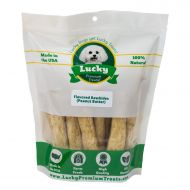 Lucky Premium Treats Rawhide Chews for Medium Breed Dogs, Natural Dog Treats Made in USA Only