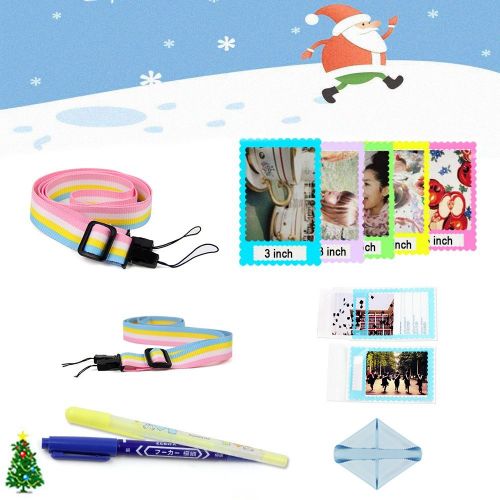  Christmas Gift: LuckyStar 20 in 1 Accessories Bundles for Fujifilm Instax Mini 8 8+ 9 Instant Camera (Smokey White Mini 8/8+/9 Case, Selfie Lens, Mini Albums, Stand Albums, Film Fr