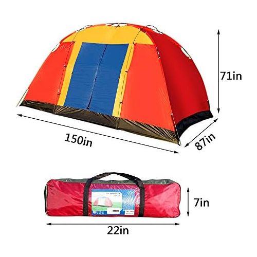  Lucky Tree 8 Person Backyard Camping Tent Easy Setup,12.5ft