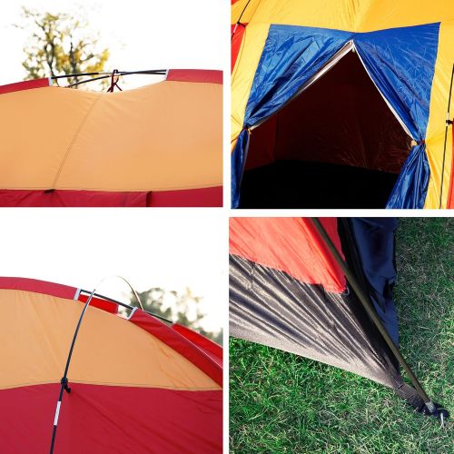  Lucky Tree 8 Person Backyard Camping Tent Easy Setup,12.5ft