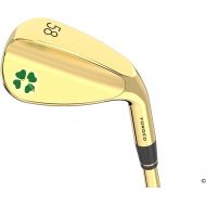 [아마존베스트]Lucky Wedges Gold 58 Degree Flop Wedge - 10 Degrees Bounce, 35 Regular Flex Steel Shaft, Forged Soft Carbon Steel, Right Handed, Soft Grips