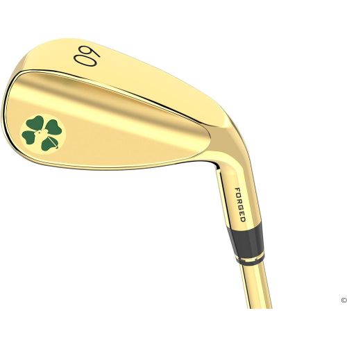  [아마존베스트]Lucky Wedges Gold 60 Degree Lob Wedge - 10 Degrees Bounce, 35 Regular Flex Steel Shaft, Forged Soft Carbon Steel, Right Handed, Soft Grips