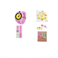 Lucky-fairy-Anti-lost trackers Anti-Lost Kids Smart Watch GPS Phone Positioning WiFi Location smartwatch SOS Anti-Lost Monitor PK,Pink add Strap g,English GPS and WiFi