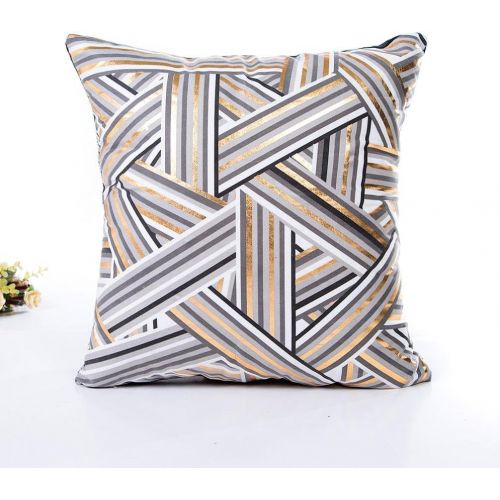  LuckyGirls kissenbezuege Goldfolie Druck Kissenbezug Sofa Pillowcase Home Decor (45cmX45cm)