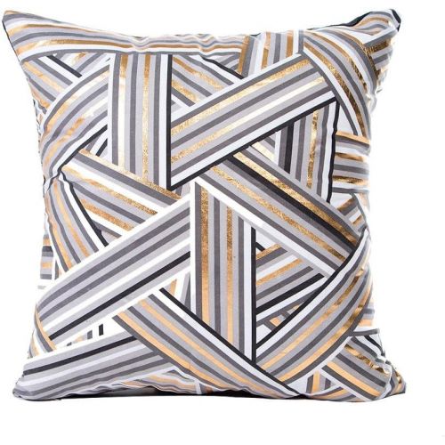  LuckyGirls kissenbezuege Goldfolie Druck Kissenbezug Sofa Pillowcase Home Decor (45cmX45cm)