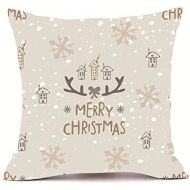 Kissenbezuege Weihnachten,LuckyGirls Cashmere-Feeling, 45 x 45 cm, Sofa Pillowcase Home Decor