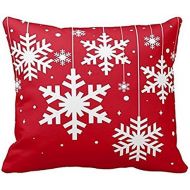 Kissenbezug 45 x 45 cm Frohe Weihnachten Kissenbezuege Baumwolle Leinen Sofa Bett Auto Home Decor Festival Kissenhuelle LuckyGirls (H)