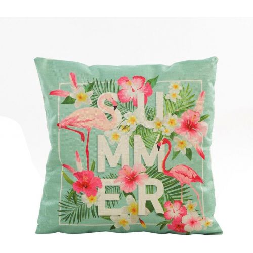  LuckyGirls Kissenbezug 43 x 43 cm Blumen Gras Muster Sofa Bett Auto Home Decor Festival Kissenhuelle Kopfkissenbezug (D)