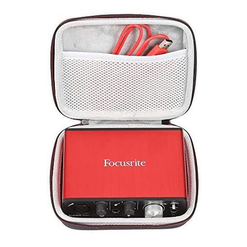  [아마존베스트]LuckyNV EVA Hard Case Storage Bag Compatible with Focusrite Audio Interface Solo