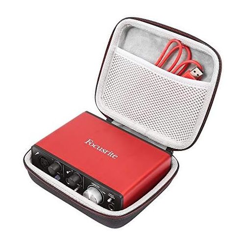  [아마존베스트]LuckyNV EVA Hard Case Storage Bag Compatible with Focusrite Audio Interface Solo