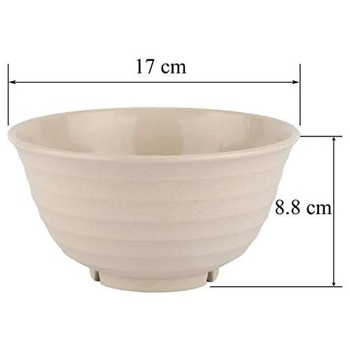  [아마존베스트]LuckyZone Unbreakable Cereal Bowls - 30 OZ Large & Deep Wheat Straw Bowl Set of 4 - Dishwasher & Microwave Safe - Perfect for Noodle, Soup, Rice and Snack - BPA Free, Healthy for Kids & Adul